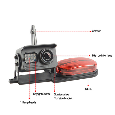Ασύρματη rv εφεδρική κάμερα 5 οθόνη 33ft νυχτερινής όρασης χρώματος ίντσας LCD αποστάσεις
