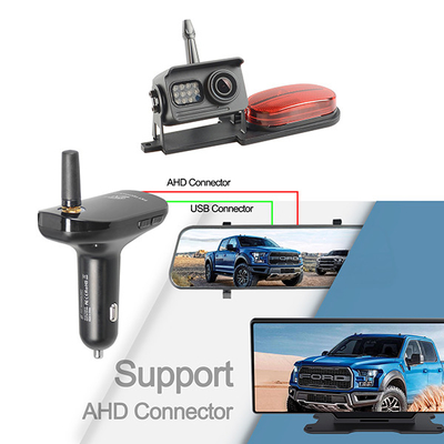 Ασύρματος δέκτης φορτιστών αυτοκινήτων καμερών AHD DVR 2.4GHz 1080P HD αντίστροφος